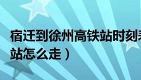 宿迁到徐州高铁站时刻表（从宿迁到徐州高铁站怎么走）