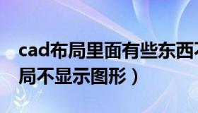 cad布局里面有些东西不显示怎么办（cad布局不显示图形）