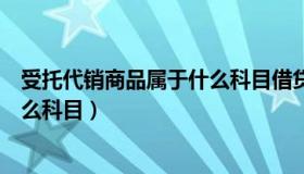 受托代销商品属于什么科目借贷方向（受托代销商品属于什么科目）