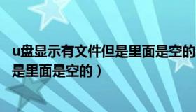 u盘显示有文件但是里面是空的怎么解决（u盘显示有文件但是里面是空的）