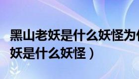 黑山老妖是什么妖怪为什么阎王不管（黑山老妖是什么妖怪）