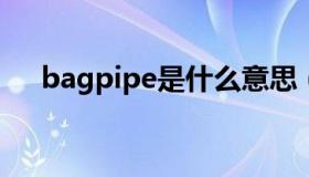 bagpipe是什么意思（ipe是什么意思）