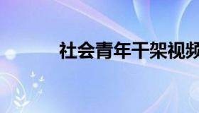 社会青年干架视频（社会青年）