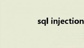 sql injection（sql in）