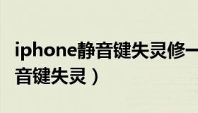 iphone静音键失灵修一下多少钱（iphone静音键失灵）