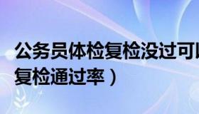 公务员体检复检没过可以申诉吗（公务员体检复检通过率）