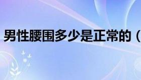 男性腰围多少是正常的（男性腰围多少正常）