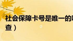 社会保障卡号是唯一的吗（社会保障卡号怎么查）