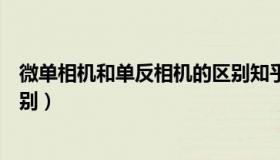 微单相机和单反相机的区别知乎（微单相机和单反相机的区别）