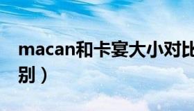 macan和卡宴大小对比（macan和卡宴的区别）