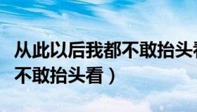 从此以后我都不敢抬头看歌词（从此以后我都不敢抬头看）