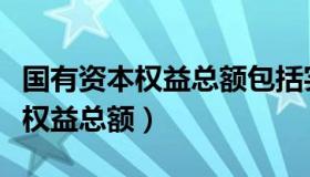 国有资本权益总额包括实收资本吗（国有资本权益总额）