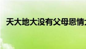 天大地大没有父母恩情大原唱（天大地大）