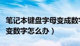 笔记本键盘字母变成数字了（笔记本键盘字母变数字怎么办）