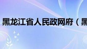 黑龙江省人民政网府（黑龙江省民政厅官网）