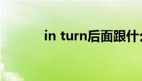 in turn后面跟什么（in turn）