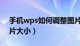 手机wps如何调整图片大小（ps如何调整图片大小）