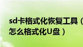 sd卡格式化恢复工具（U盘不能格式化 教你怎么格式化U盘）