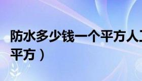 防水多少钱一个平方人工费（防水多少钱一个平方）