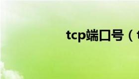 tcp端口号（tcp端口）