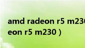 amd radeon r5 m230什么水平（amd radeon r5 m230）