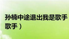 孙楠中途退出我是歌手（孙楠为什么退出我是歌手）