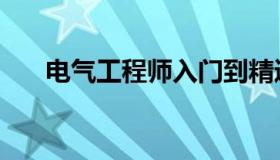 电气工程师入门到精通（电气工程师）