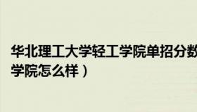 华北理工大学轻工学院单招分数线2022（华北理工大学轻工学院怎么样）