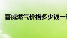 喜威燃气价格多少钱一罐（喜威燃气价格）