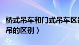 桥式吊车和门式吊车区别（桥门式起重机与桥吊的区别）