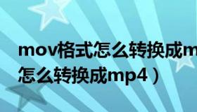 mov格式怎么转换成mp4不用钱（mov格式怎么转换成mp4）