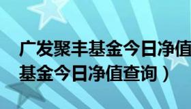 广发聚丰基金今日净值查询9700（广发聚丰基金今日净值查询）