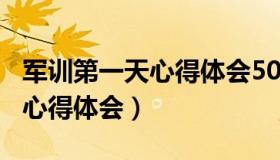 军训第一天心得体会500字左右（军训第一天心得体会）