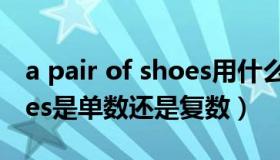 a pair of shoes用什么代词（a pair of shoes是单数还是复数）