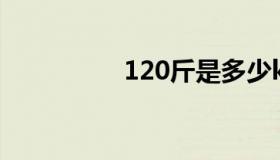 120斤是多少kg（120）