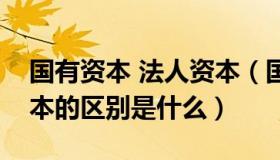 国有资本 法人资本（国有资本和国有法人资本的区别是什么）