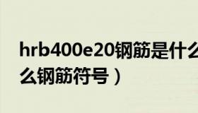 hrb400e20钢筋是什么意思（hrb400e是什么钢筋符号）