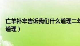 亡羊补牢告诉我们什么道理二年级（亡羊补牢告诉我们什么道理）