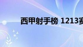 西甲射手榜 1213赛季西甲射手榜