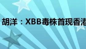 胡洋：XBB毒株首现香港（免疫逃逸能力强）