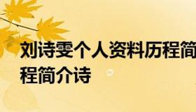 刘诗雯个人资料历程简介 刘诗雯个人资料历程简介诗