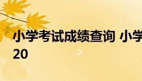 小学考试成绩查询 小学考试成绩查询网站2020