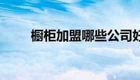 橱柜加盟哪些公司好 橱柜橱柜加盟