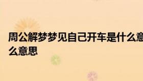 周公解梦梦见自己开车是什么意思 做梦梦见自己开车了是什么意思