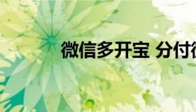 微信多开宝 分付微信怎么开通