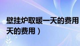 壁挂炉取暖一天的费用（120平壁挂炉取暖一天的费用）