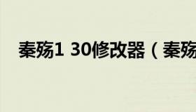 秦殇1 30修改器（秦殇内存修改器无响应