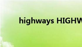 highways HIGHWAY是哪个国家