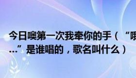 今日噢第一次我牵你的手（“哦 第一次我，牵着你的双手……”是谁唱的，歌名叫什么）