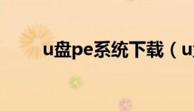 u盘pe系统下载（u盘pe软件下载）